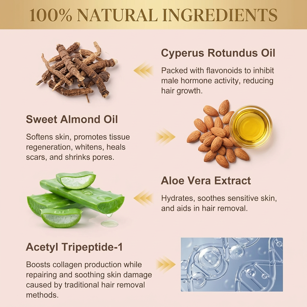 Luxe Glow Cyperus Rotundus Hair Reduction Oil