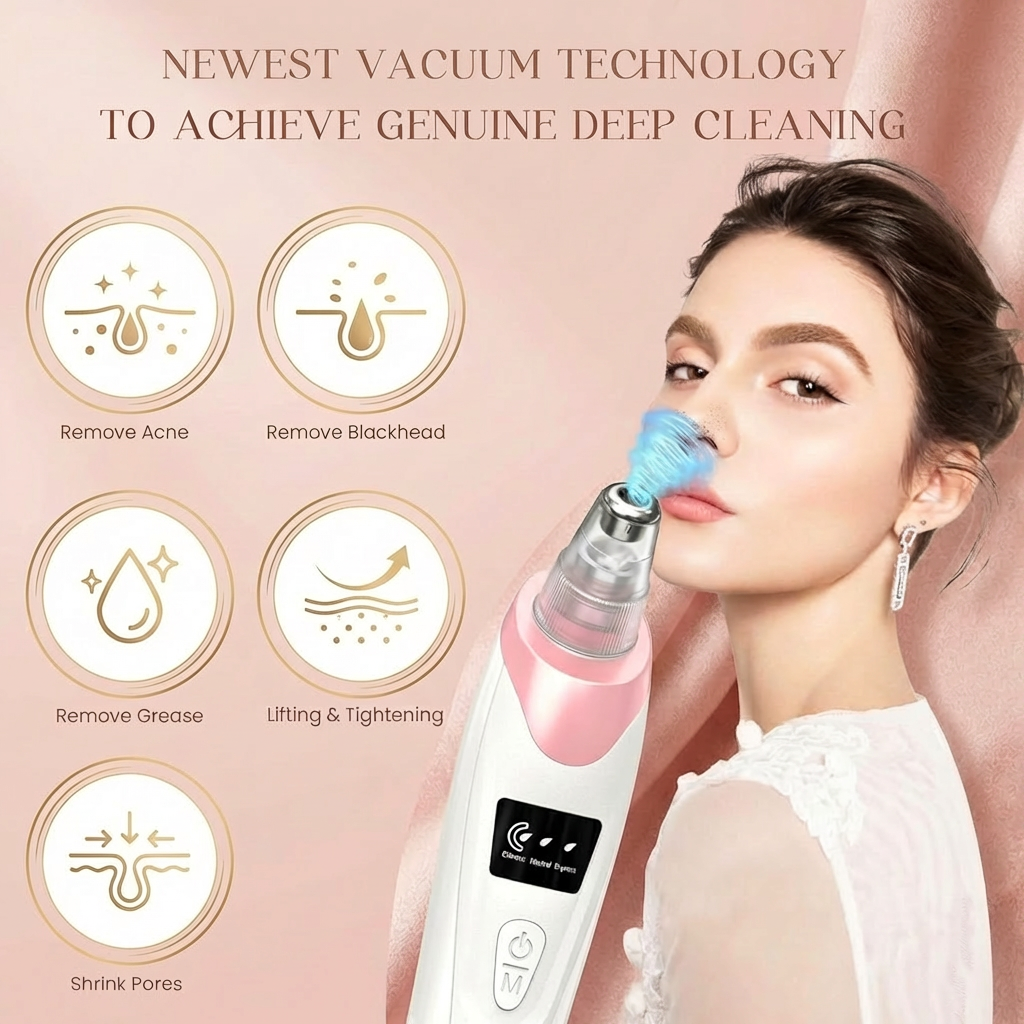 Luxe Glow Pore Vacuum Blackhead Remover
